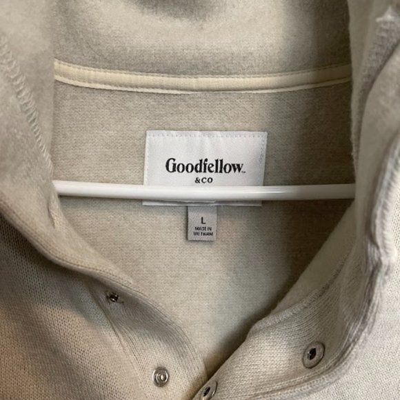 Men's Standard Fit 1/4 Button Up Pullover Sweater - Picture 3 of 3